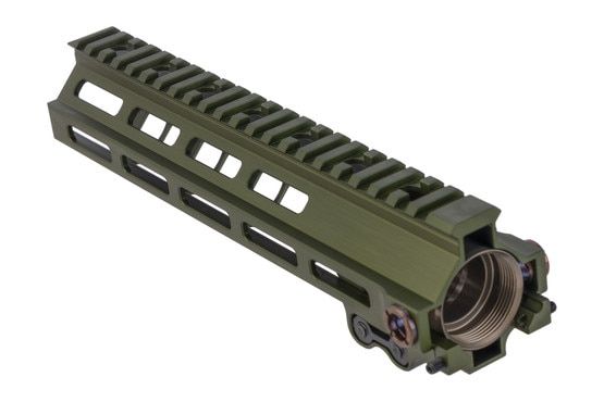 Geissele 9.3" MK8 Super Modular Rail in ODG includes a proprietary barrel nut